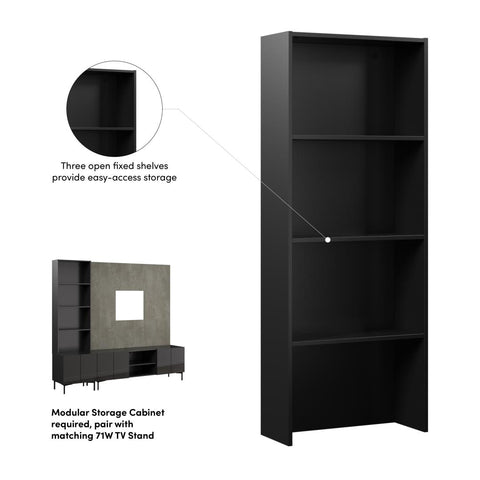 24W Shallow Hutch for Modular Storage Cabinet