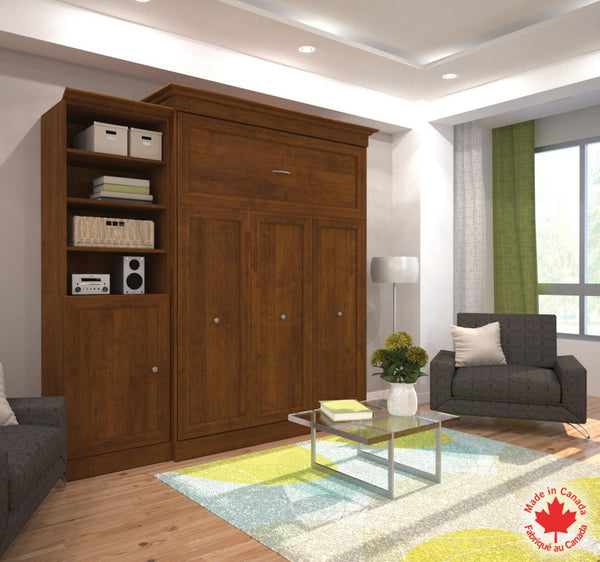 Queen Murphy Bed and Closet Organizer with Doors (92W)