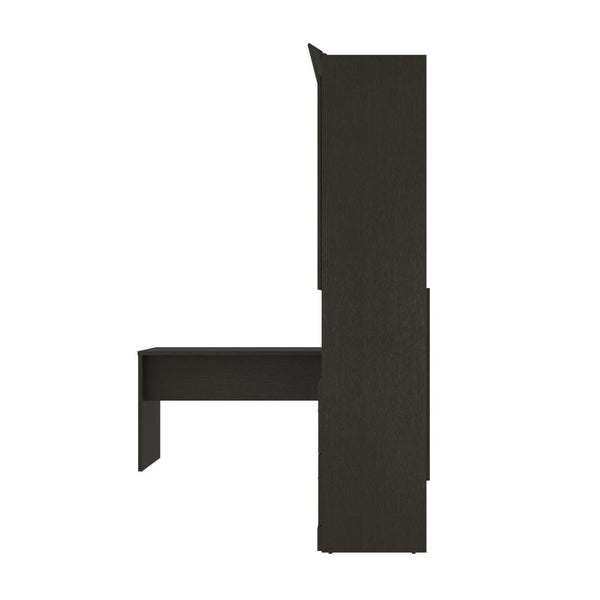 Full Murphy Bed and 1 Storage Unit with Mobile Nightstand and Desk (137”)