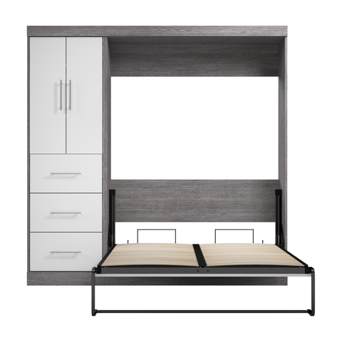 Full Murphy Bed with Wardrobe (84W)