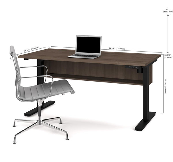 2-Piece set including a 30” x 60” standing desk and a credenza