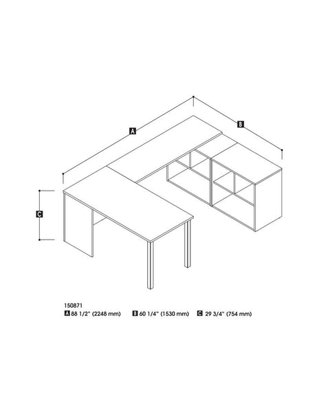 U-Shaped Executive Desk