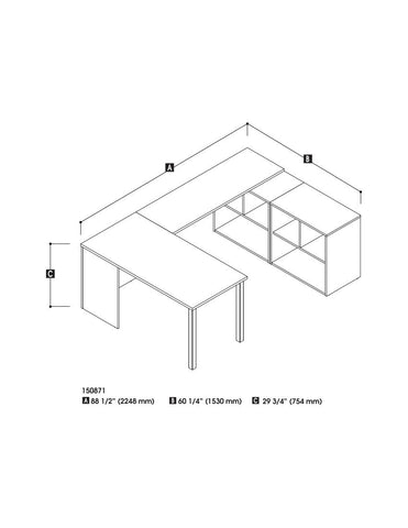 U-Shaped Executive Desk
