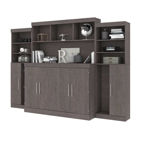 6-Piece Set Including One Queen Cabinet Bed with Mattress and Assorted Storage Units