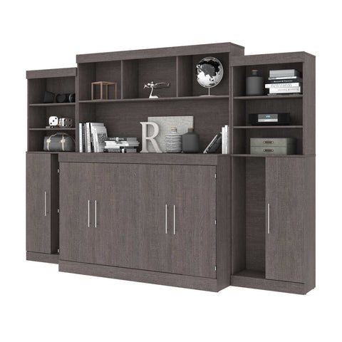 6-Piece Set Including One Queen Cabinet Bed with Mattress and Assorted Storage Units