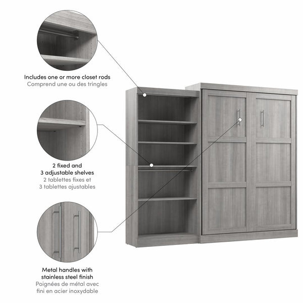 Queen Murphy Bed with Closet Organizer (101W)