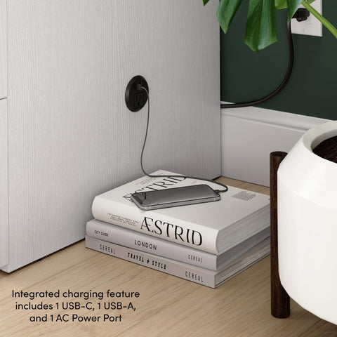 59W Full Murphy Cabinet Bed with Pullout Drawer