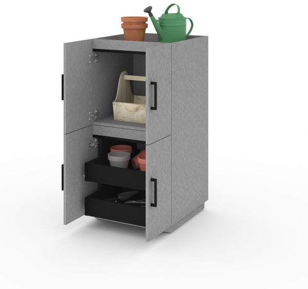3-Piece Set: two Stackable Storage Cabinets and one 2-Drawer Set