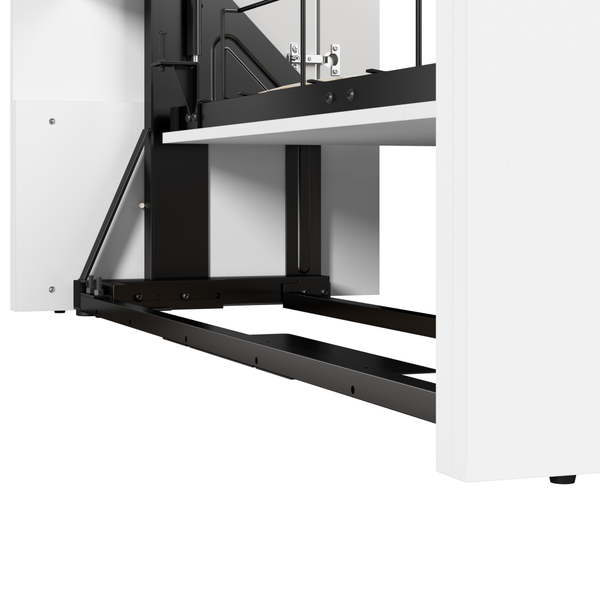 107W Full Murphy Bed with Desk and 2 Storage Cabinets