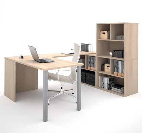 U-Shaped Executive Desk with Hutch