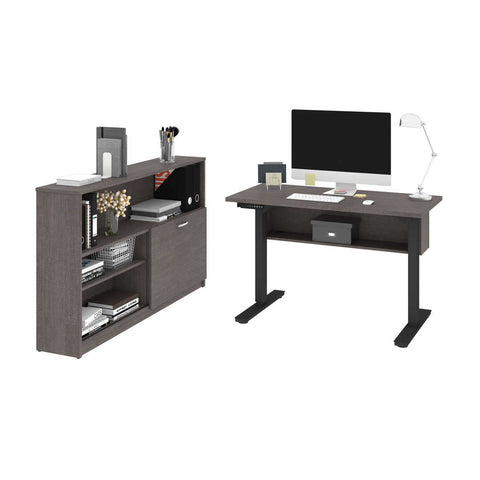 2-Piece set including a 24” x 48” standing desk and a credenza
