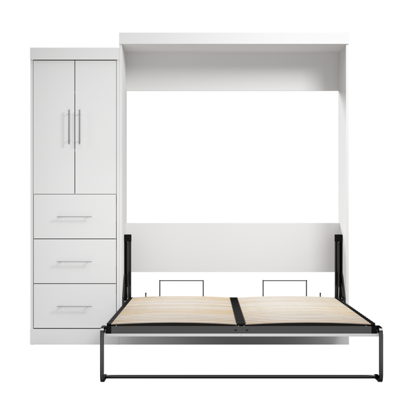 Queen Murphy Bed with Wardrobe (90W)