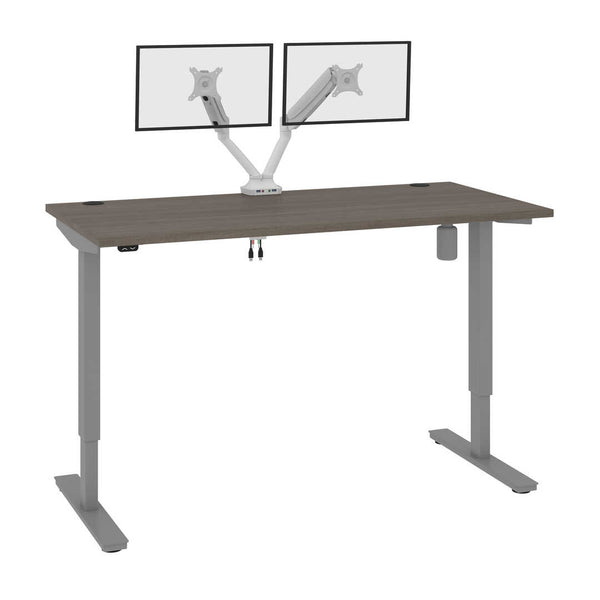 60W x 30D Standing Desk with Dual Monitor Arm