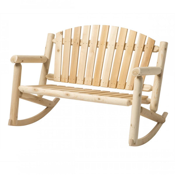 White Cedar 4‘ Settee Rocker