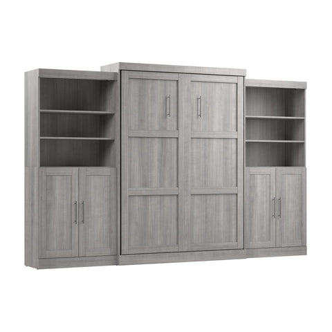 Queen Murphy Bed with Closet Storage Organizers (136W)