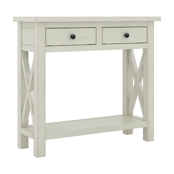 36W Narrow Console Table with Drawers - Assembled