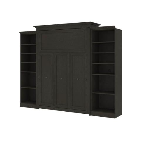 Queen Murphy Bed with Bookshelves (115W)