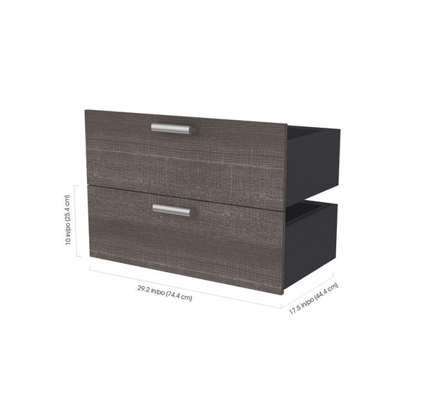 30W Closet Organizer with Drawers