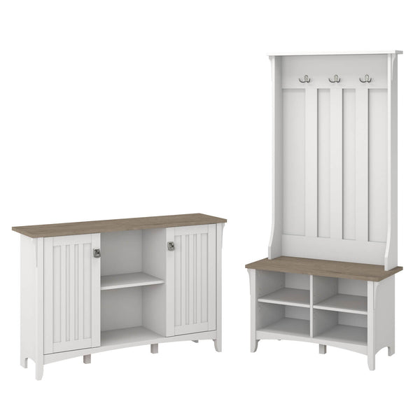 Entryway Storage Set with Hall Tree, Shoe Bench and Accent Cabinet