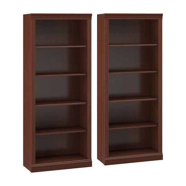 Tall 5 Shelf Bookcase - Set of 2