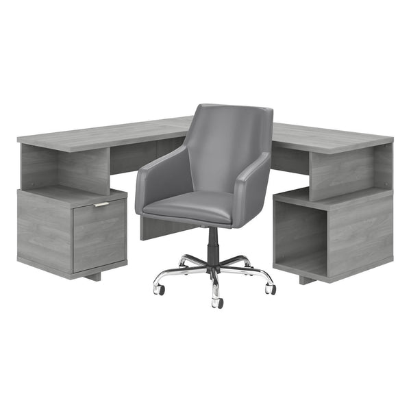 60W L Shaped Desk and Chair Set