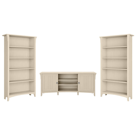 TV Stand with Set of 2 Bookcases