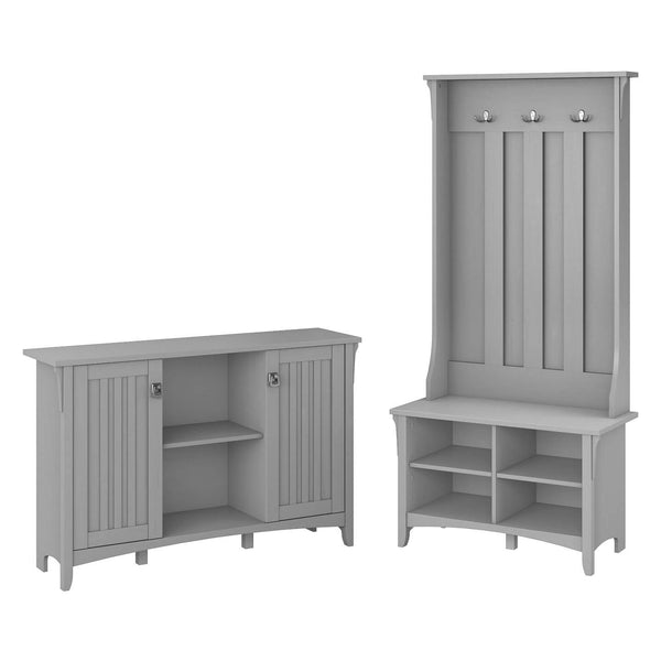 Entryway Storage Set with Hall Tree, Shoe Bench and Accent Cabinet