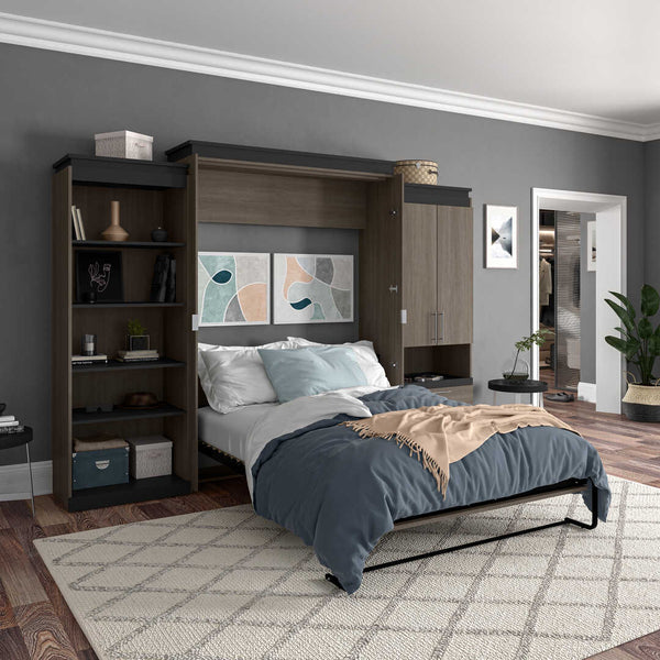 Queen Murphy Bed with Multifunctional Storage (125W)