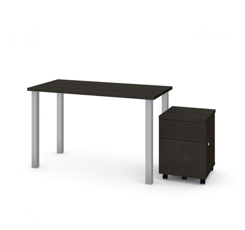 48W x 24D Table Desk with Mobile Pedestal