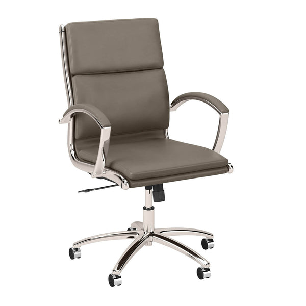 Mid Back Leather Executive Office Chair