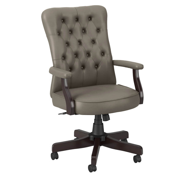 High Back Tufted Office Chair with Arms