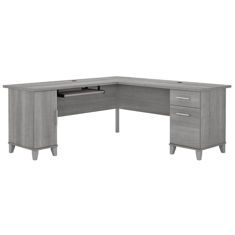 72W L Shaped Desk with Storage