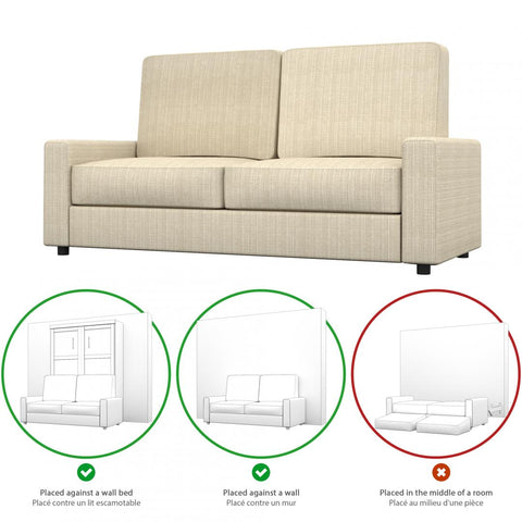 Sofa for Queen Murphy Bed (no backrest)