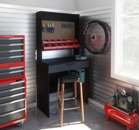 1-Drawer Workbench with Pegboard