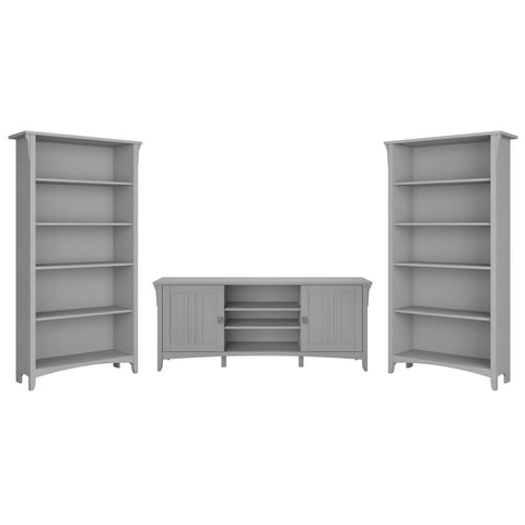 TV Stand with Set of 2 Bookcases