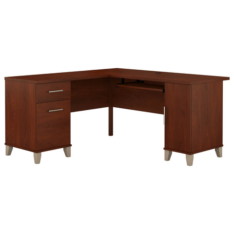 60W L Shaped Desk with Storage