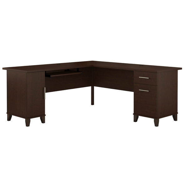 72W L Shaped Desk with Storage