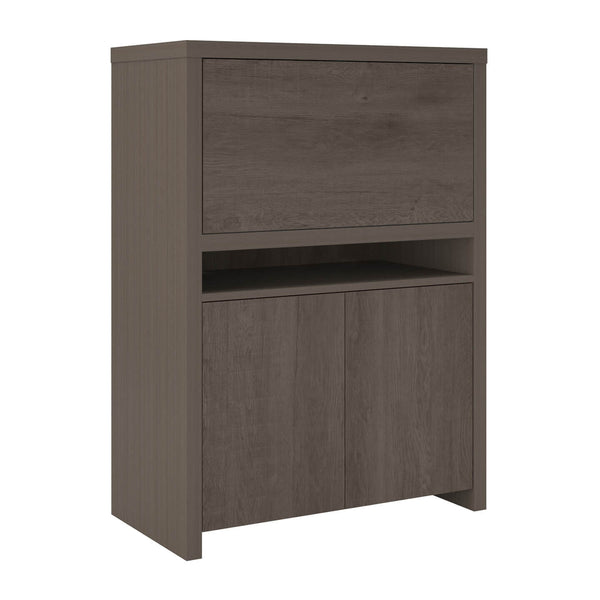 Secretary Desk with Storage Cabinet