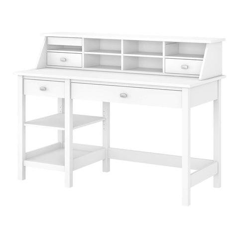 54W Computer Desk with Shelves and Desktop Organizer