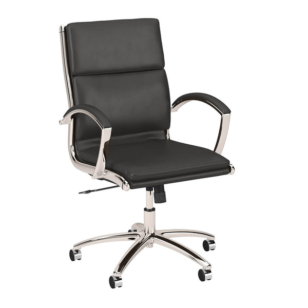 Mid Back Leather Executive Office Chair