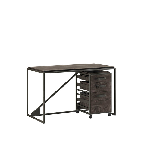 50W Industrial Desk with 3 Drawer Mobile File Cabinet