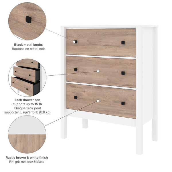 39W 3-Drawer Dresser