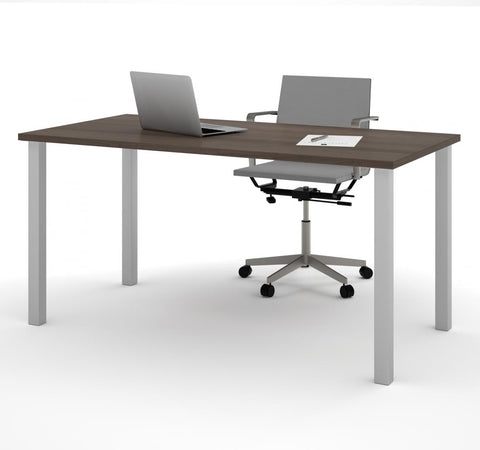 60W Table Desk with Square Metal Legs