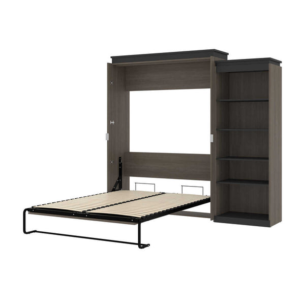 Queen Murphy Bed with Shelves (97W)