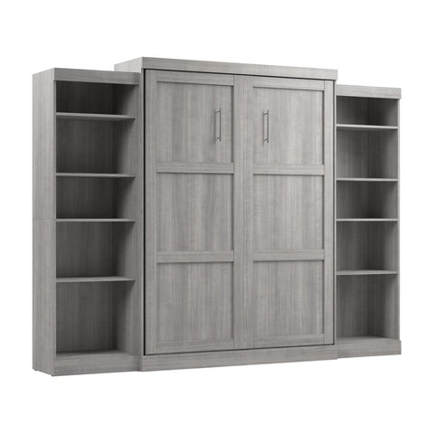 Queen Murphy Bed and 2 Shelving Units (115W)