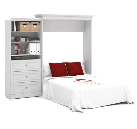 Queen Murphy Bed and Closet Organizer with Drawers (103W)