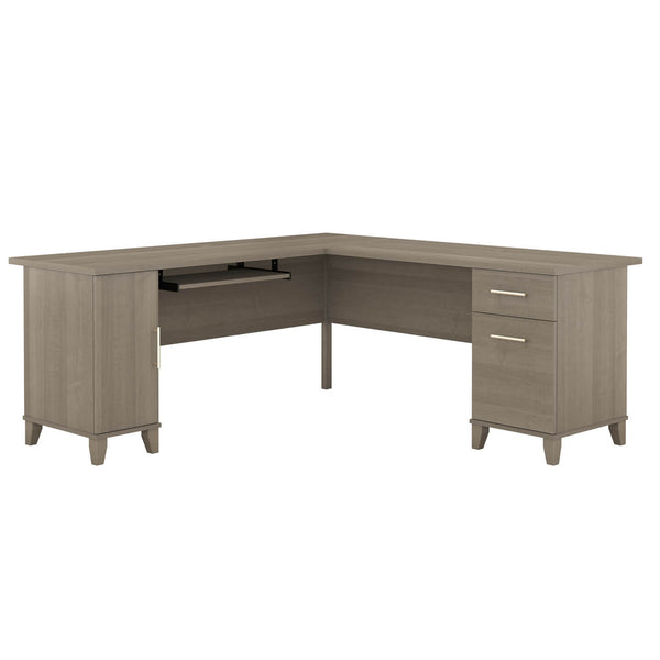 72W L Shaped Desk with Storage