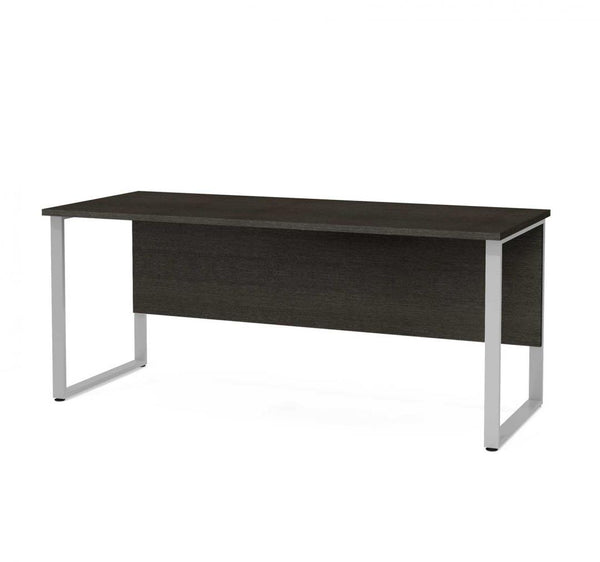 72W Table Desk with Rectangular Metal Legs