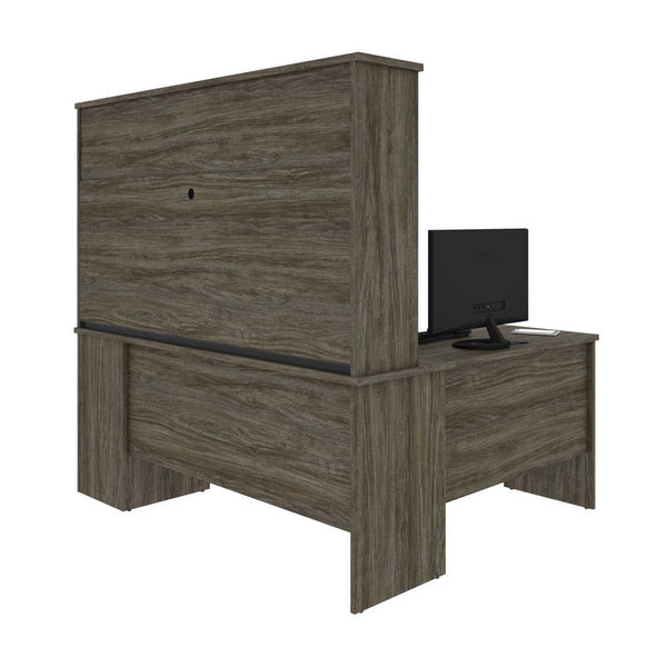 L-Shaped Desk with Hutch