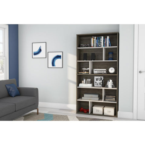 2-Piece Set including Two Asymmetrical Shelving Units